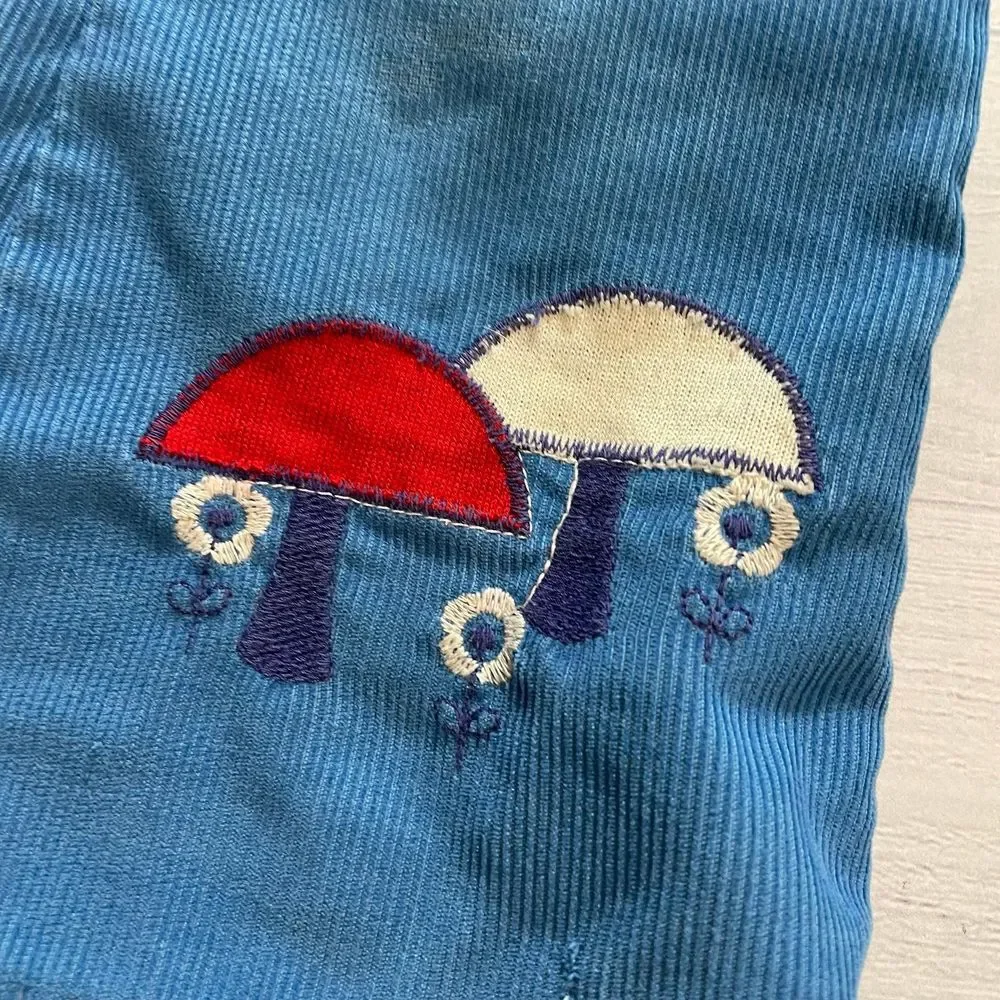 Healthtex vintage girls blue‎ flare mushroom pants 3T